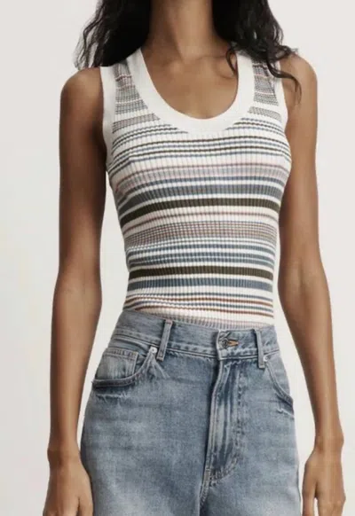 Veronica Beard Ezinna Knit Tank In Multi Colour
