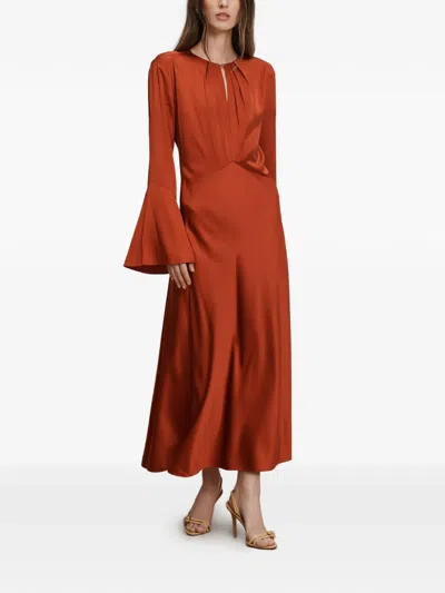 Veronica Beard Ezri Midi Dress In Red