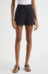 Veronica Beard Fabian Cotton Eyelet Shorts In Black