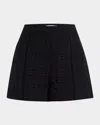 Veronica Beard Fabian Cotton Eyelet Shorts