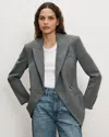 Veronica Beard Falco Wool Dickey Jacket In Medium Heather Grey
