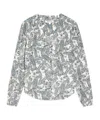 Veronica Beard Farah Printed Silk-blend Blouse In Multi-color