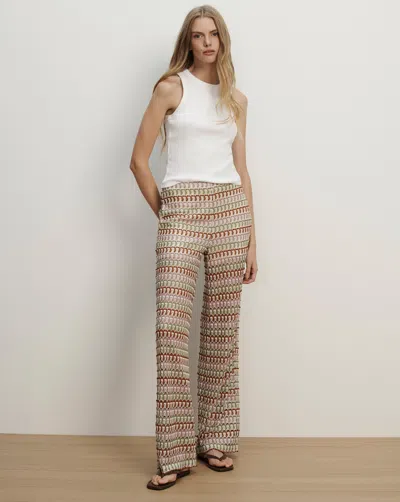 VERONICA BEARD FATIMA CROCHET WIDE-LEG PANT