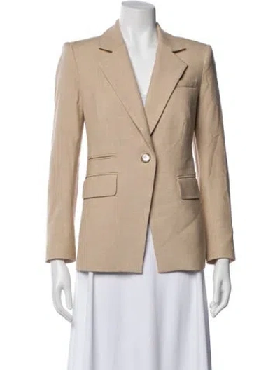 Pre-owned Veronica Beard Faux Fur Blazer In Neutral