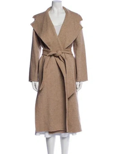 Pre-owned Veronica Beard Faux Fur Coat In Neutral