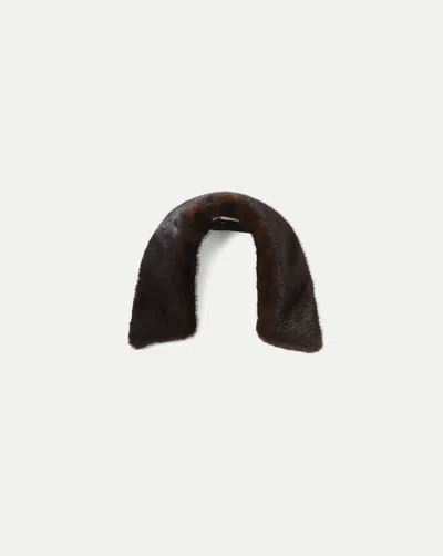Veronica Beard Faux Fur Collar In Sable