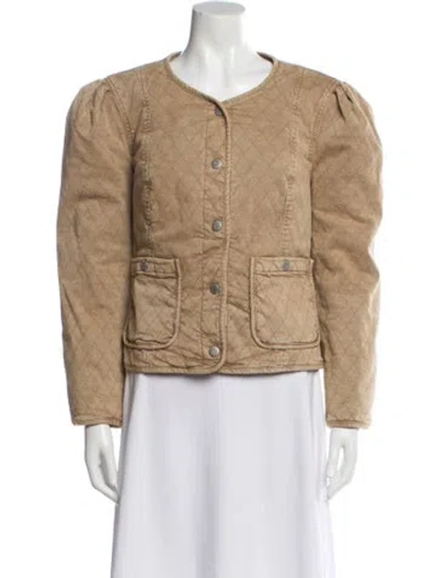 Pre-owned Veronica Beard Faux Fur Jacket In Brown