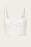 Veronica Beard Faxon Jacquard Crop Top