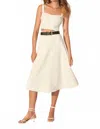 Veronica Beard Fellini Jacquard Skirt In Dove In White