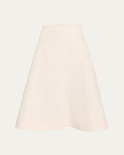 Veronica Beard Fellini Textured A-line Skirt In Dove
