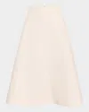 Veronica Beard Fellini Textured A-line Skirt In Dove
