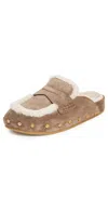 Veronica Beard Fenix Clogs Bark/ecru In Brown