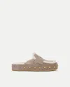 Veronica Beard Fenix Genuine Shearling Mule In Brown