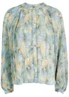 Veronica Beard Fennel Floral Button-up Shirt