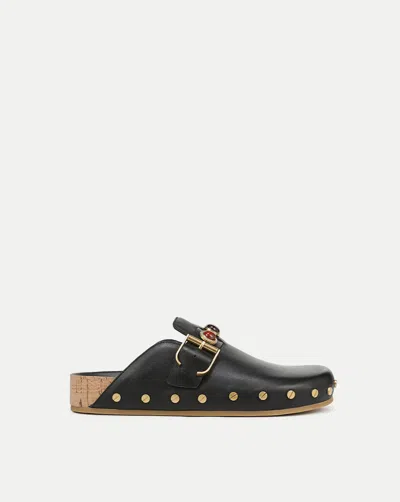 Veronica Beard Fern Embellished Clog In Black