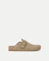 Veronica Beard Fern Suede Clog In Brown
