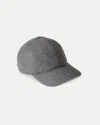 Veronica Beard Flannel Baseball Cap In Heather Grey
