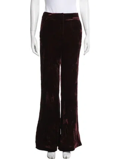Pre-owned Veronica Beard Flared Pants In Red