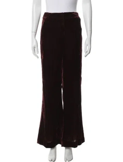 Pre-owned Veronica Beard Flared Pants In Red