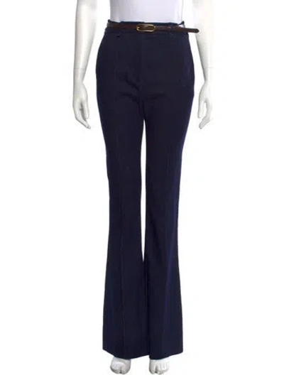 Pre-owned Veronica Beard Flared Pants In Black