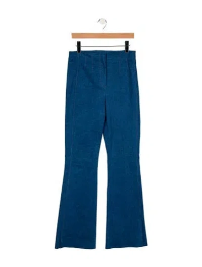 Pre-owned Veronica Beard Flared Pants In Blue