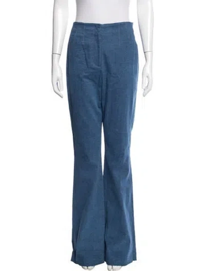 Pre-owned Veronica Beard Flared Pants In Blue