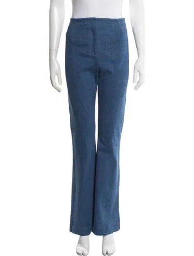 Pre-owned Veronica Beard Flared Pants In Blue