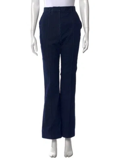 Pre-owned Veronica Beard Flared Pants In Blue