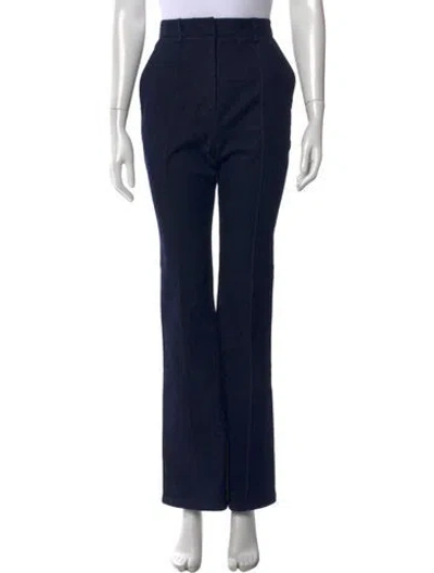 Pre-owned Veronica Beard Flared Pants In Blue