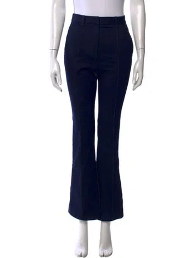 Pre-owned Veronica Beard Flared Pants In Blue