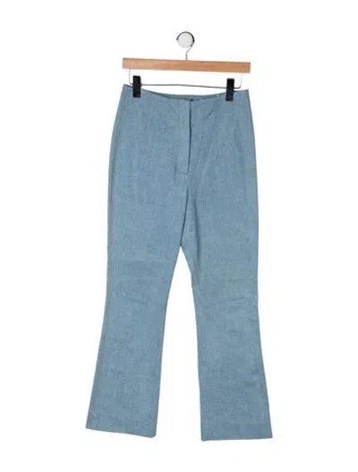 Pre-owned Veronica Beard Flared Pants In Blue