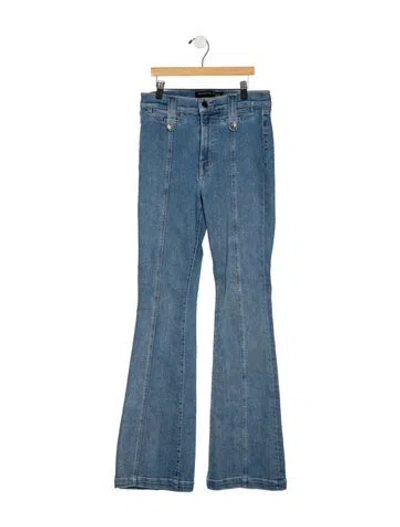 Pre-owned Veronica Beard Flared Pants In Blue