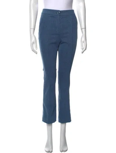 Pre-owned Veronica Beard Flared Pants In Blue