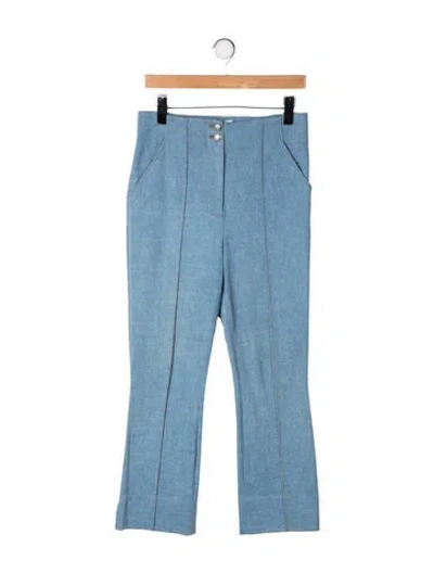 Pre-owned Veronica Beard Flared Pants In Blue