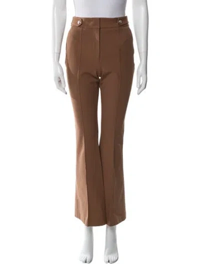 Pre-owned Veronica Beard Flared Pants In Brown