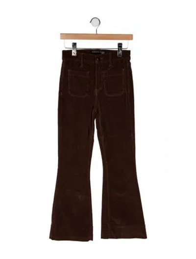 Pre-owned Veronica Beard Flared Pants In Brown