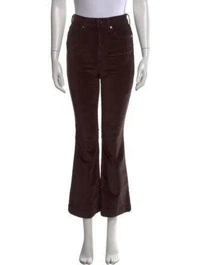 Pre-owned Veronica Beard Flared Pants In Brown