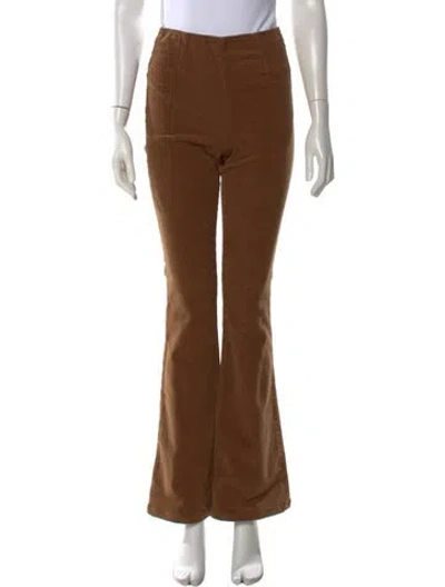Pre-owned Veronica Beard Flared Pants In Brown