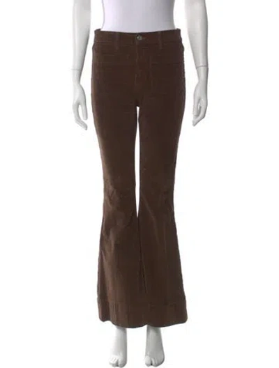 Pre-owned Veronica Beard Flared Pants In Brown