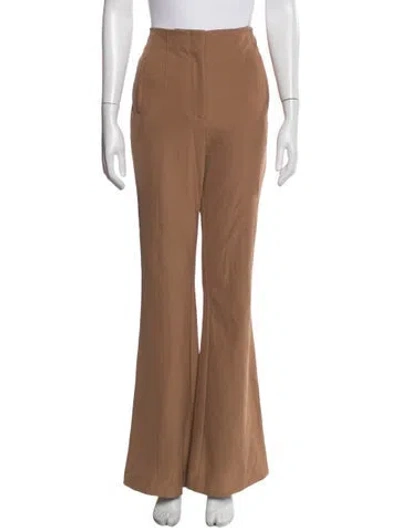 Pre-owned Veronica Beard Flared Pants In Brown