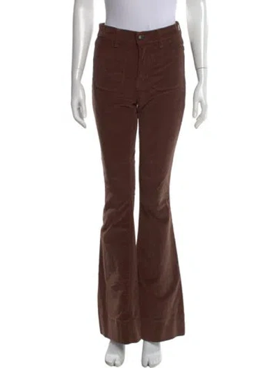 Pre-owned Veronica Beard Flared Pants In Brown