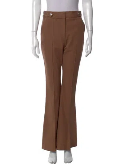 Pre-owned Veronica Beard Flared Pants In Brown