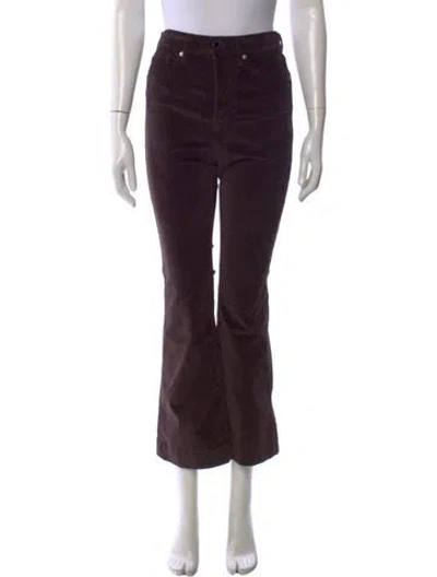 Pre-owned Veronica Beard Flared Pants In Brown