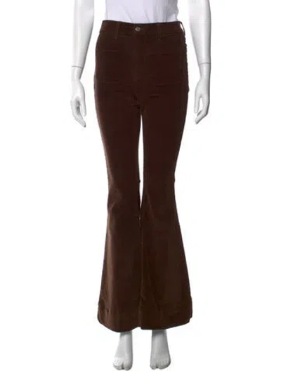 Pre-owned Veronica Beard Flared Pants In Brown
