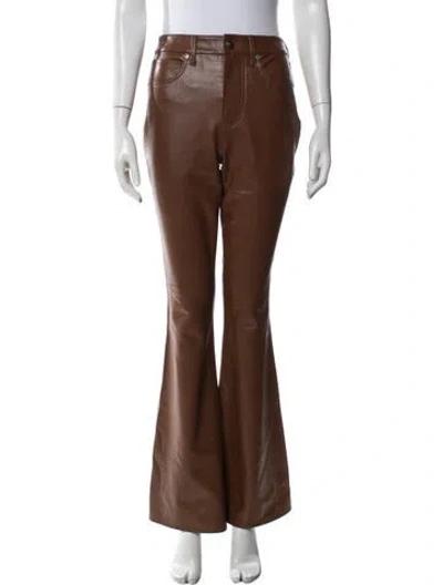 Pre-owned Veronica Beard Flared Pants In Brown