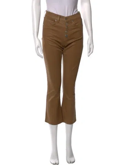 Pre-owned Veronica Beard Flared Pants In Brown