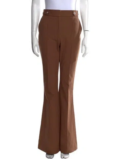 Pre-owned Veronica Beard Flared Pants In Brown