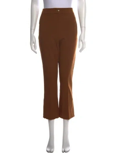 Pre-owned Veronica Beard Flared Pants In Brown