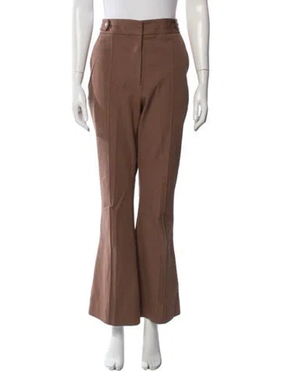 Pre-owned Veronica Beard Flared Pants In Brown