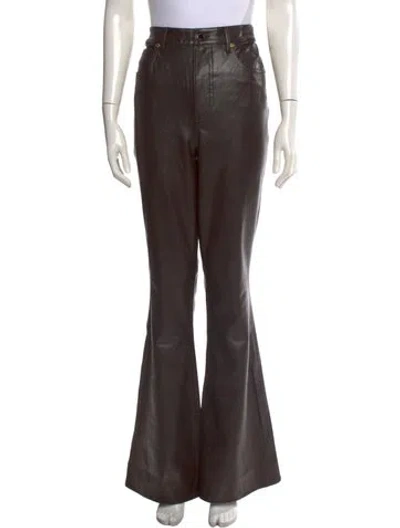 Pre-owned Veronica Beard Flared Pants In Brown